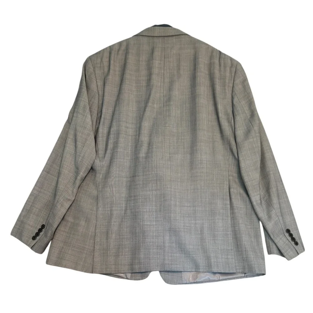 Ralph Lauren Blazer Sport Coat Mens 46R‎ Gray Glen Plaid Two Button Jacket